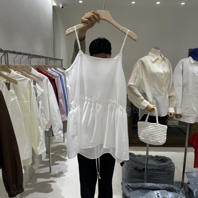 A WANT韓國代購女士新品推薦人氣熱賣時尚休閑職業吊帶背心A WANT吊帶/背心