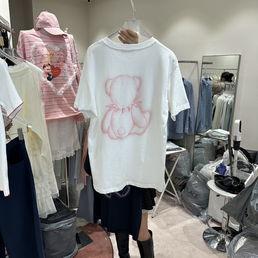 MIMME/LOOKK韓國東大門代購女裝新款時尚熱賣休閑推薦T恤MIMME/LOOKKT恤