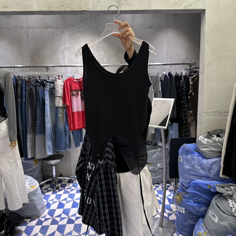 AMOUR韓國代購女裝新品職業熱賣26春夏推薦人氣休閑吊帶背心AMOUR吊帶/背心