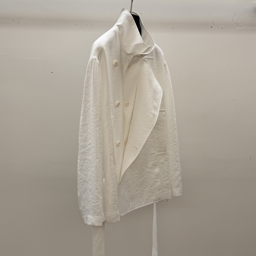 ID韓國東大門直郵女士新品熱賣26春夏休閑夾克含腰帶高領ID夾克