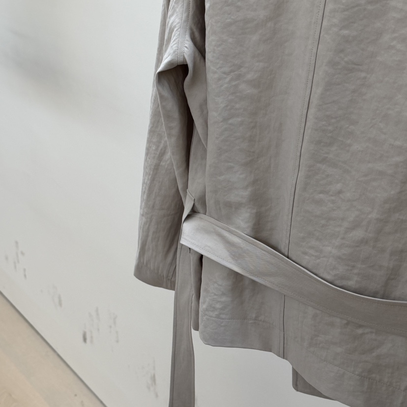 ID韓國東大門直郵女士新品熱賣26春夏休閑夾克含腰帶高領ID夾克