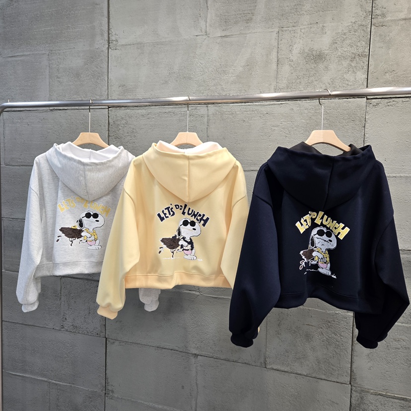 10CC韓國代購女裝新品26春夏職業時尚熱賣夾克史努比拉鏈10CC夾克