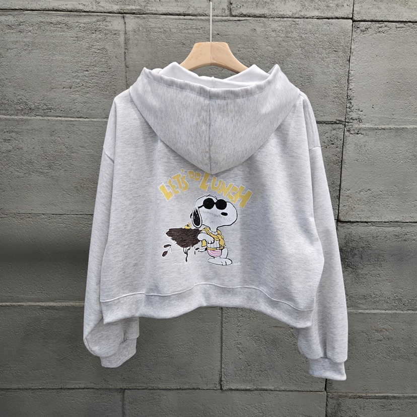 10CC韓國代購女裝新品26春夏職業時尚熱賣夾克史努比拉鏈10CC夾克