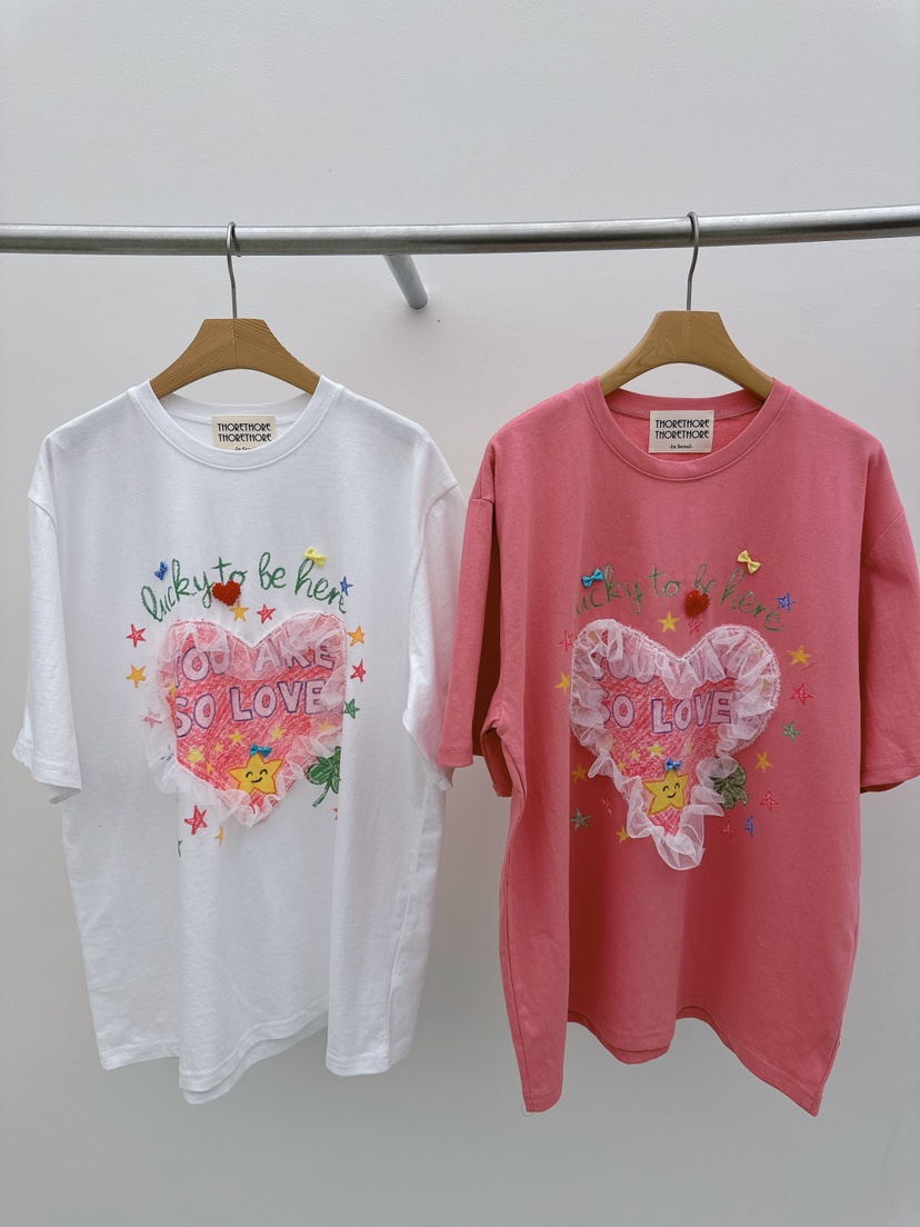 THORE韓國直郵實拍女裝新款26春夏職業熱賣時尚推薦休閑T恤THORET恤