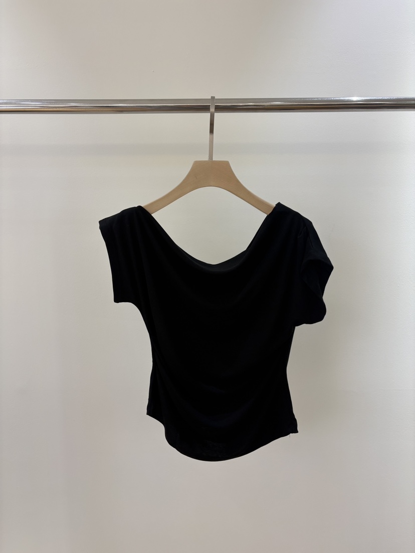 MUSHROOM-A韓國東大門直郵女士新品休閑時尚人氣26春夏T恤MUSHROOMT恤圖色4黑色