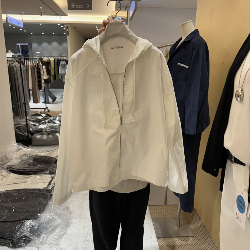 ARTISANAL韓國東大門代購女士新款人氣26春夏夾克插肩袖連帽衫ARTISANAL夾克圖色2