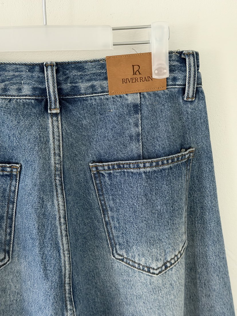 RIVER RAIN東大門實拍女士新款熱賣推薦26春夏職業牛仔褲RIVER RAIN牛仔褲