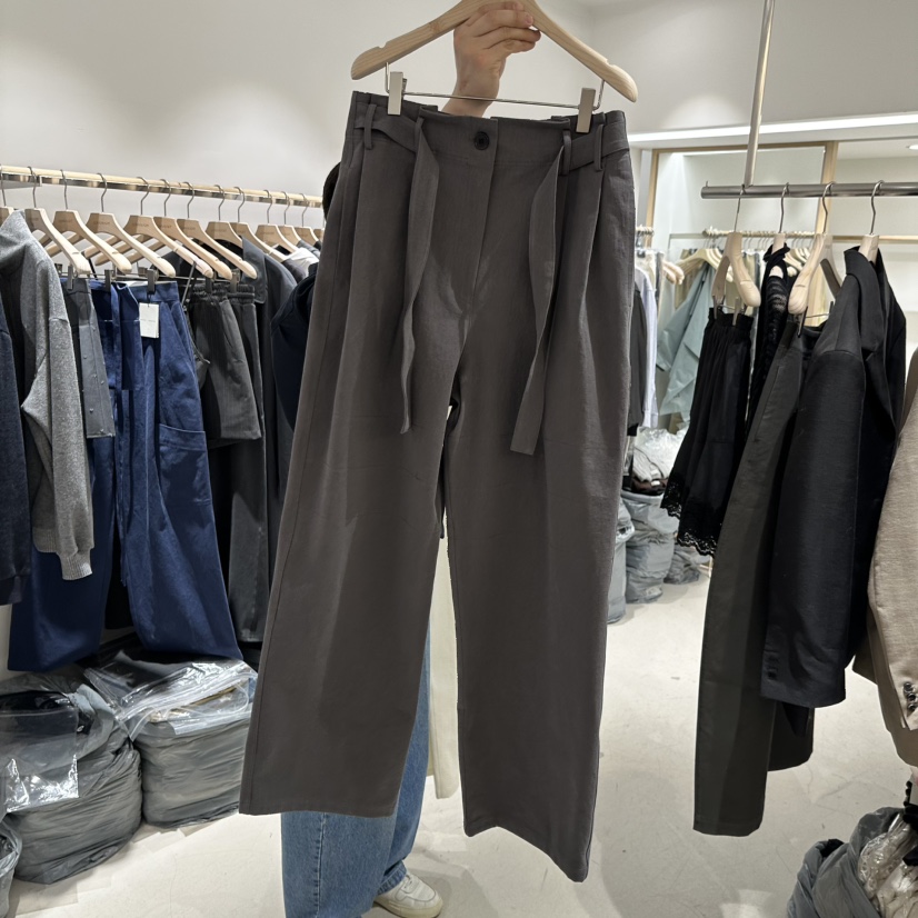 CONNAUGHT/DAILYJUD韓國直郵女裝新款26春夏休閑褲羊毛腰帶CONNAUGHT/DAILYJUD休閑褲圖色2