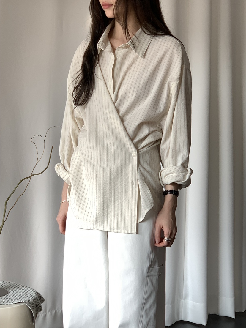 LONG PEAK韓國直郵女士新款職業休閑時尚人氣襯衫蕾絲衫LONG PEAK襯衫/蕾絲衫