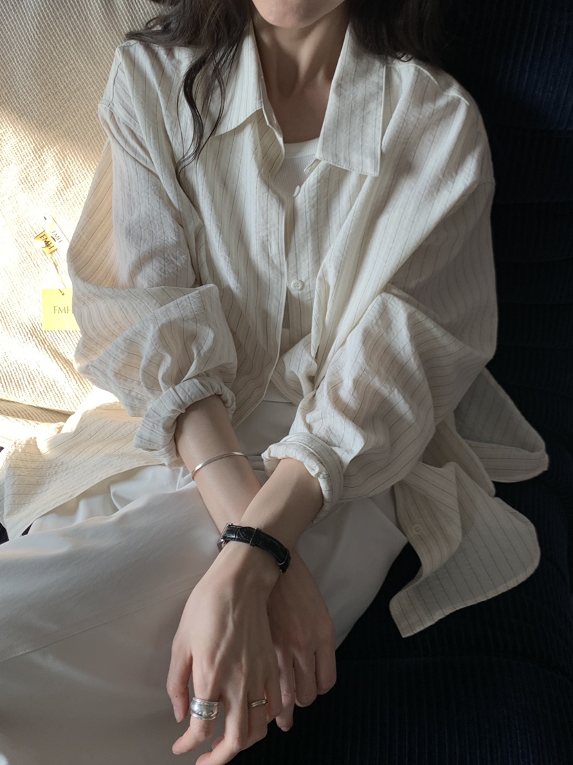 LONG PEAK韓國直郵女士新款職業休閑時尚人氣襯衫蕾絲衫LONG PEAK襯衫/蕾絲衫