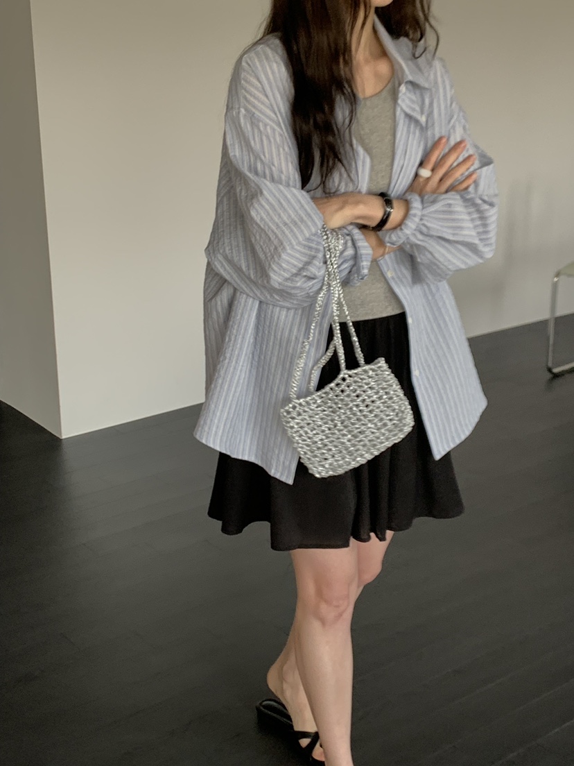 LONG PEAK韓國直郵女士新款職業休閑時尚人氣襯衫蕾絲衫LONG PEAK襯衫/蕾絲衫