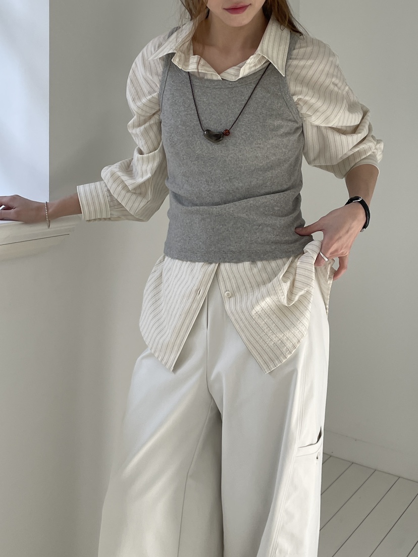 LONG PEAK韓國直郵女士新款職業休閑時尚人氣襯衫蕾絲衫LONG PEAK襯衫/蕾絲衫