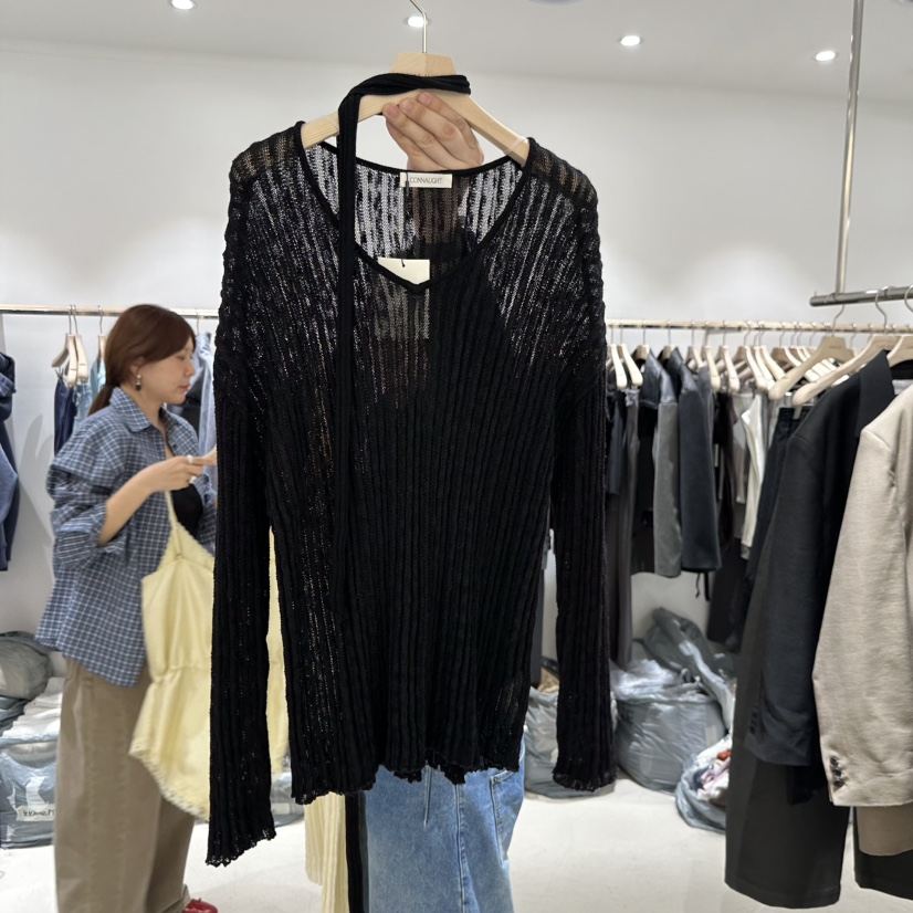 CONNAUGHT/DAILYJUD東大門實拍女裝新品職業26春夏針織衫圍巾CONNAUGHT/DAILYJUD針織衫圖色2