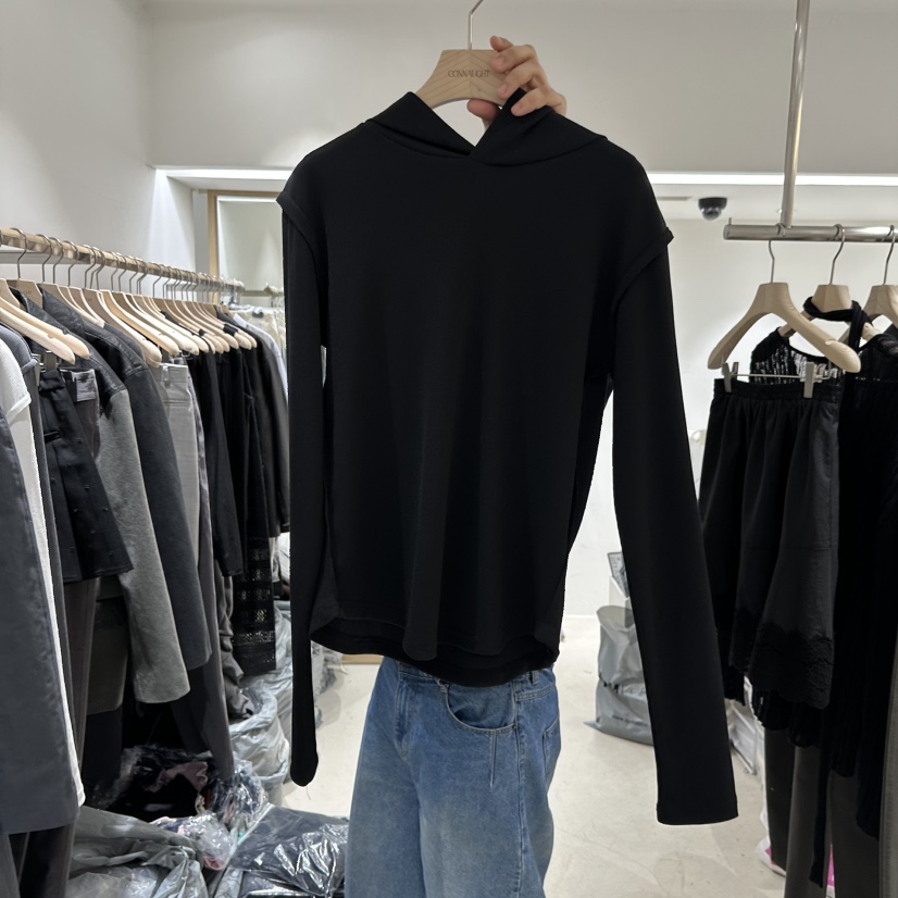 CONNAUGHT/DAILYJUD韓國直郵女士新品真品時尚26春夏長袖T恤CONNAUGHT/DAILYJUD長袖T恤圖色3黑色