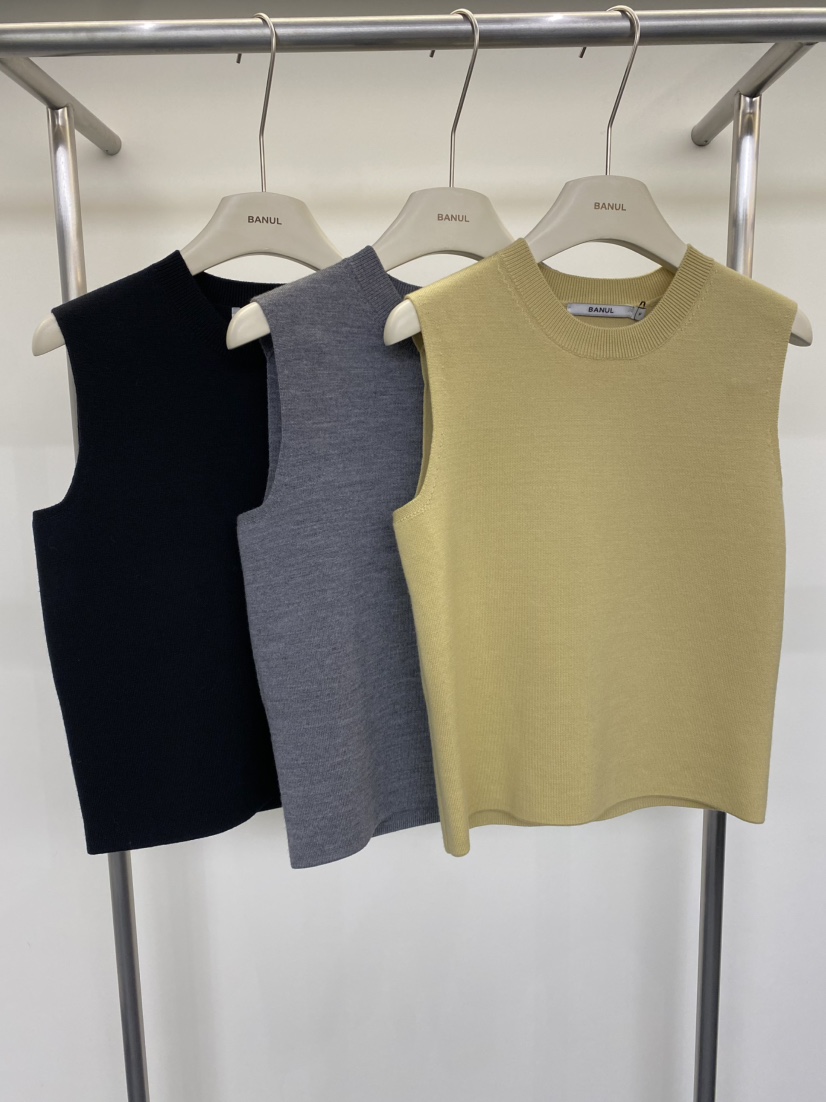 BANUL韓國直郵女裝新品人氣時尚26春夏職業休閑吊帶背心羊毛BANUL吊帶/背心