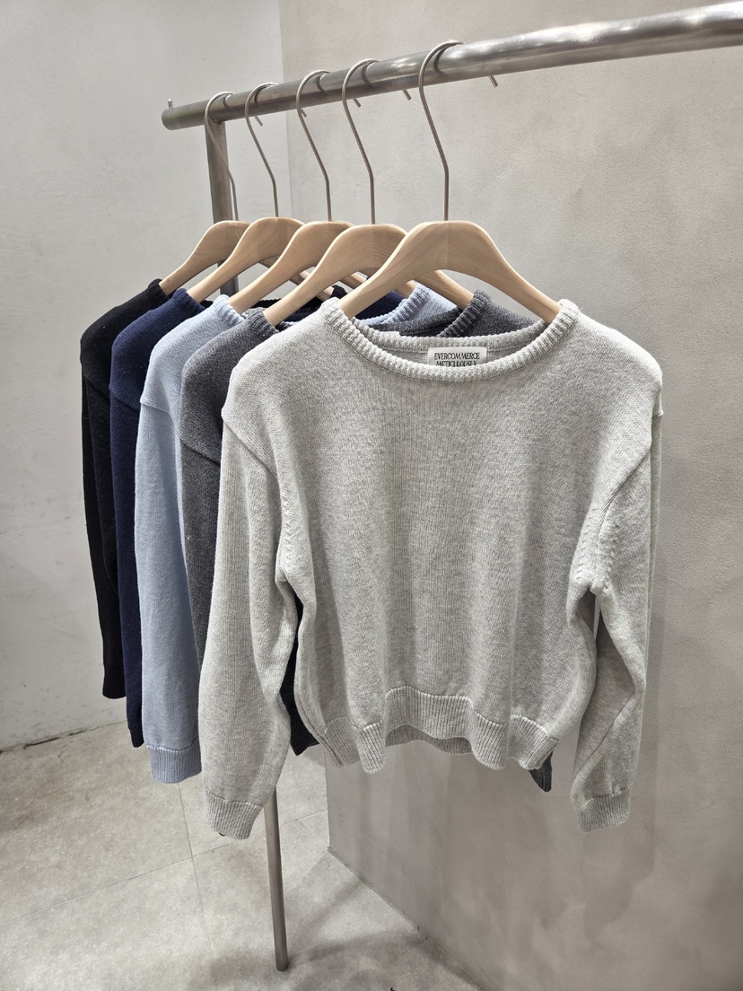 EVERCOMMERCE METICULOUSLY DESIGNED韓國直郵女裝新款26春夏針織衫棉EVERCOMMERCE METICULOUSLY DESIGNED針織衫