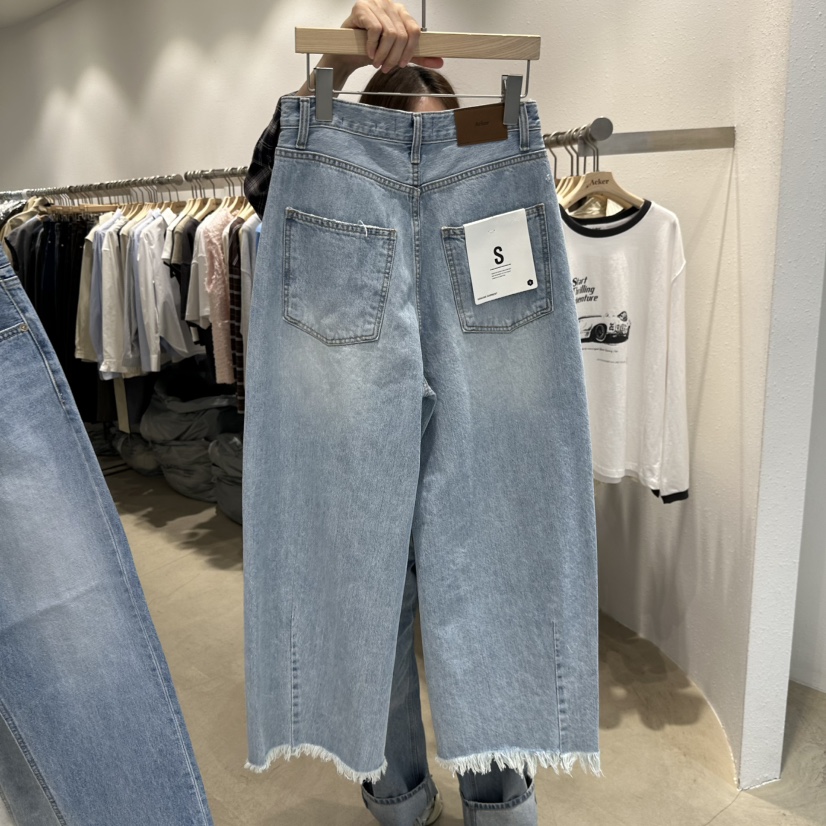 ACKER東大門代購女裝新款26春夏職業真品休閑時尚推薦牛仔褲ACKER牛仔褲