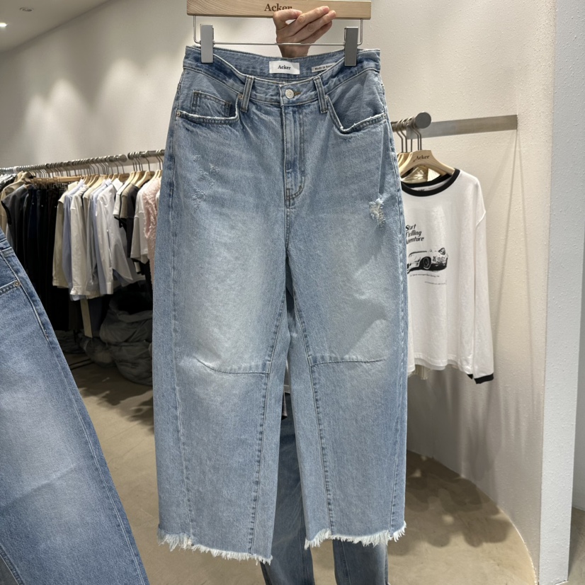 ACKER東大門代購女裝新款26春夏職業真品休閑時尚推薦牛仔褲ACKER牛仔褲圖色1