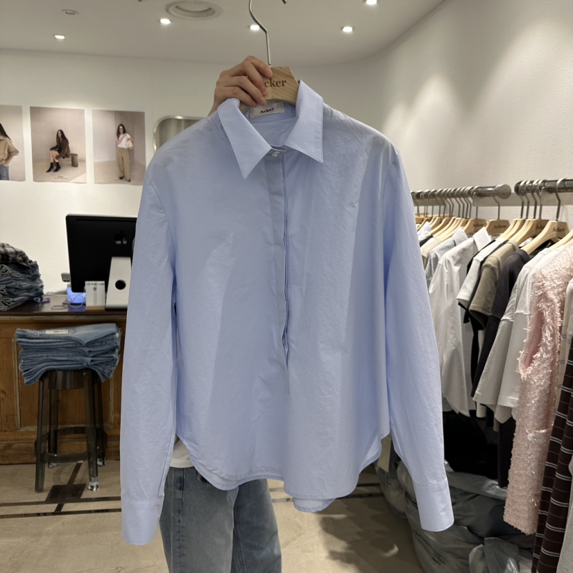 ACKER韓國直郵女士新款時尚推薦職業熱賣人氣休閑襯衫蕾絲衫ACKER襯衫/蕾絲衫圖色2