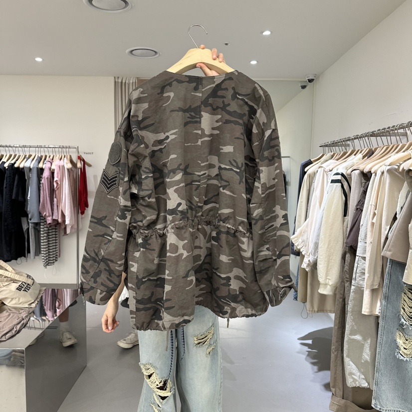 VAULT韓國直郵女裝新品休閑推薦人氣真品職業熱賣夾克迷彩VAULT夾克
