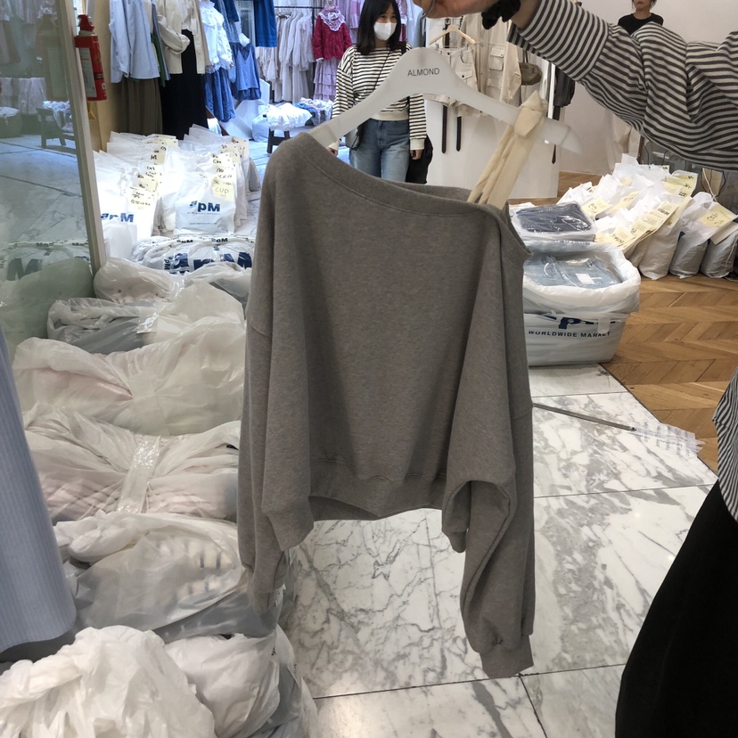 ALMOND韓國代購女士新品人氣職業熱賣真品時尚休閑26春夏衛衣ALMOND衛衣圖色1