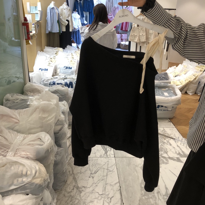 ALMOND韓國代購女士新品人氣職業熱賣真品時尚休閑26春夏衛衣ALMOND衛衣圖色2