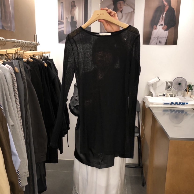 BLAIR東大門實拍女裝新品熱賣休閑時尚26春夏真品長袖T恤BLAIR seoul長袖T恤圖色3