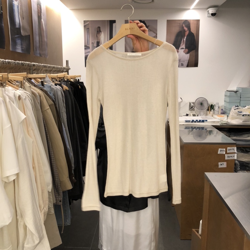 BLAIR東大門實拍女裝新品熱賣休閑時尚26春夏真品長袖T恤BLAIR seoul長袖T恤圖色4