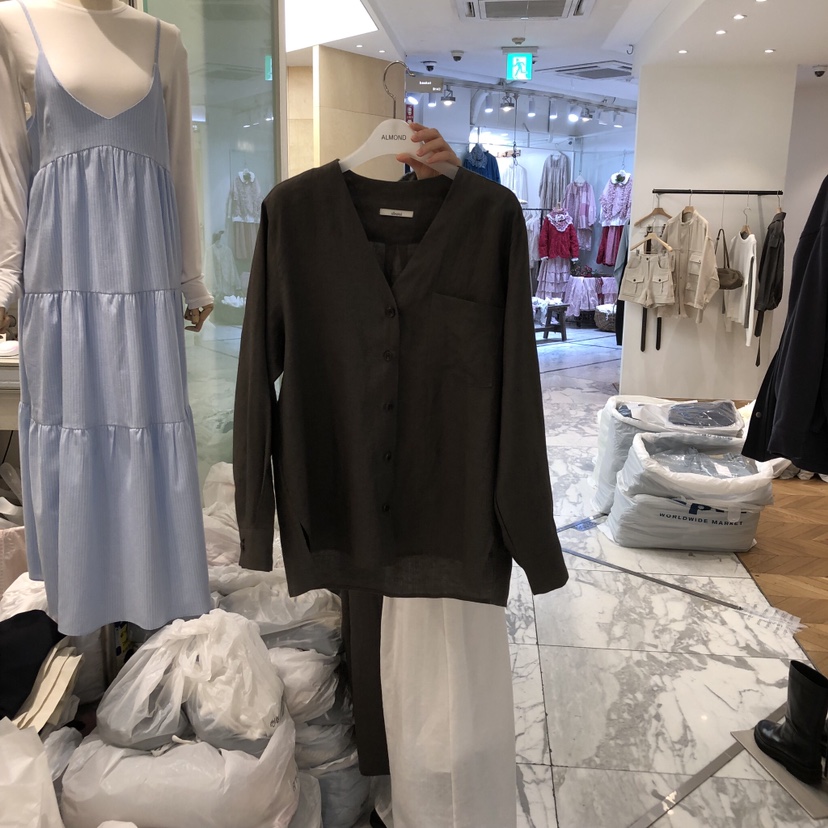 ALMOND東大門代購女士新款推薦熱賣時尚真品休閑襯衫蕾絲衫ALMOND襯衫/蕾絲衫圖色2