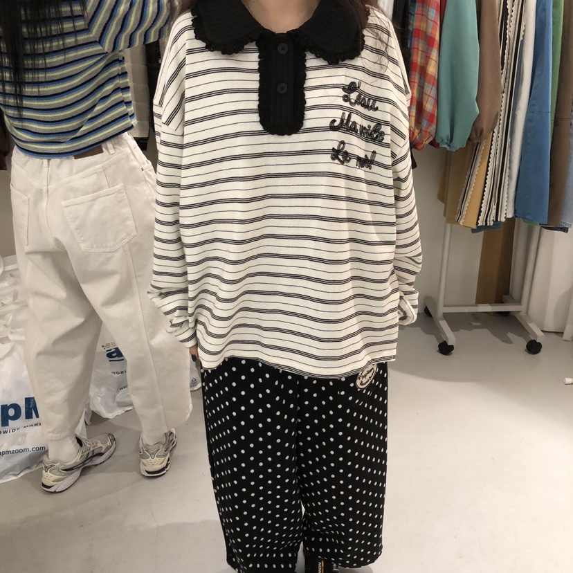 VENTI東大門直郵女士新品時尚人氣休閑推薦職業真品長袖T恤VENTI長袖T恤圖色3