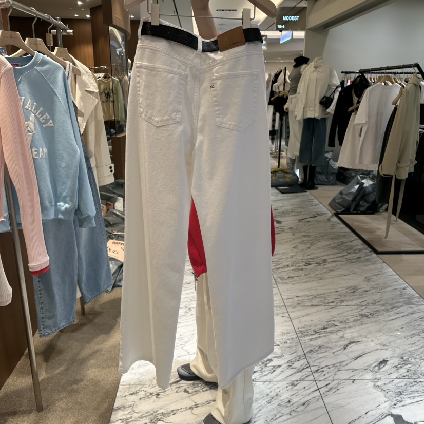 REPERTORY韓國代購女士新品職業26春夏休閑褲不含腰帶棉布REPERTORY休閑褲