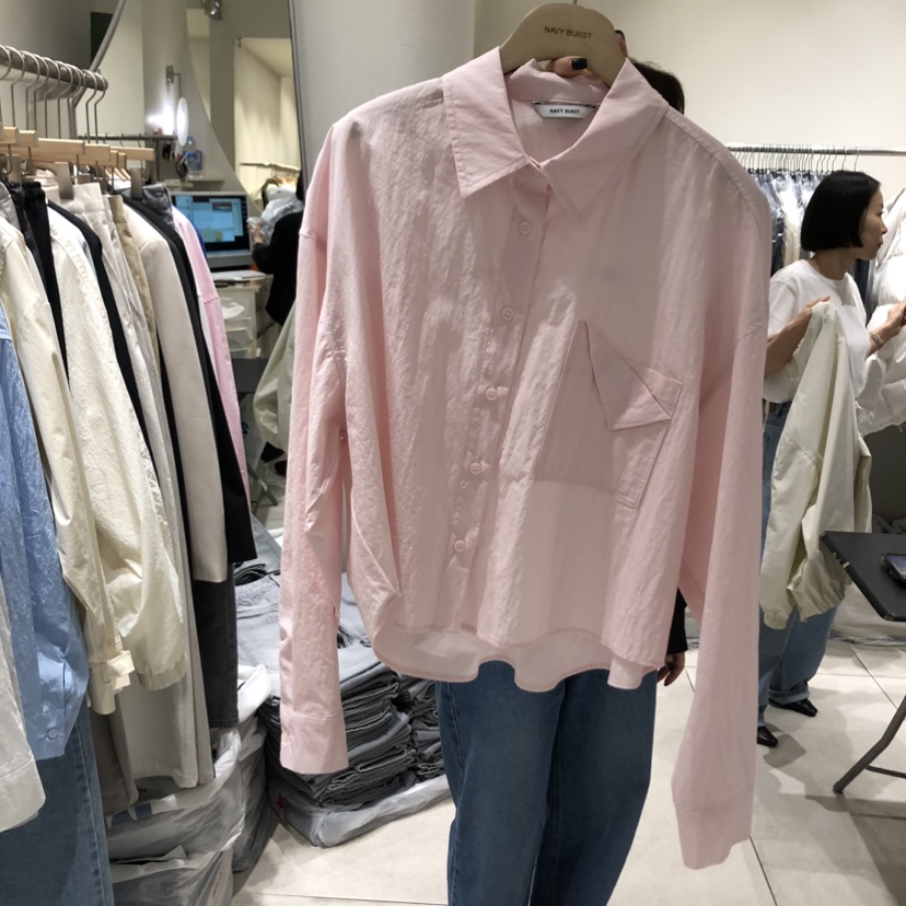 NAVYBURST韓國代購女裝新款時尚真品人氣休閑推薦襯衫蕾絲衫NAVY BURST襯衫/蕾絲衫圖色2