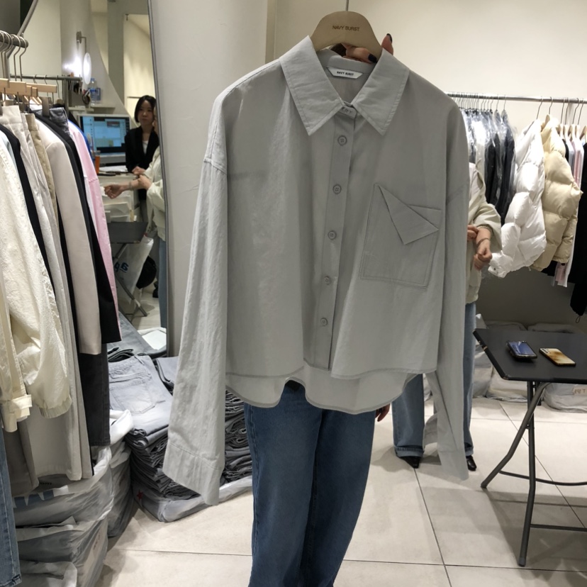 NAVYBURST韓國代購女裝新款時尚真品人氣休閑推薦襯衫蕾絲衫NAVY BURST襯衫/蕾絲衫圖色3