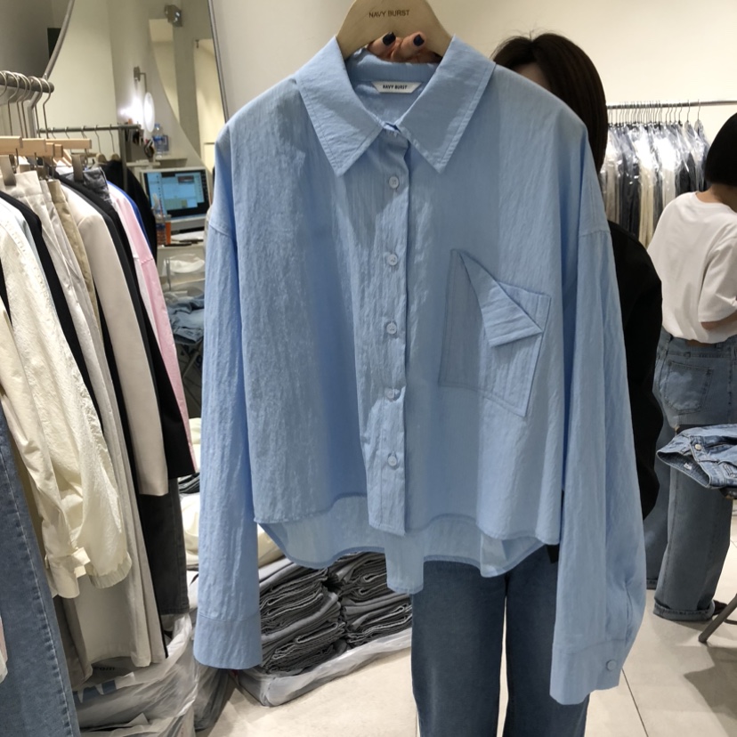 NAVYBURST韓國代購女裝新款時尚真品人氣休閑推薦襯衫蕾絲衫NAVY BURST襯衫/蕾絲衫圖色4