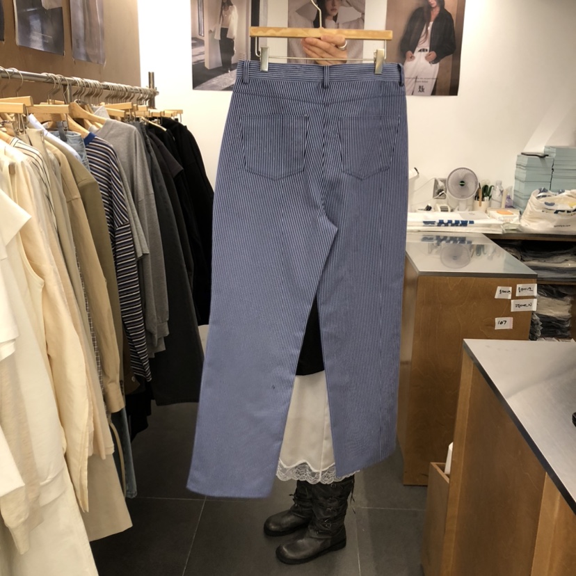 BLAIR韓國直郵女裝新款推薦休閑熱賣26春夏職業休閑褲條紋BLAIR seoul休閑褲