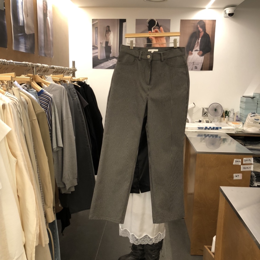 BLAIR韓國直郵女裝新款推薦休閑熱賣26春夏職業休閑褲條紋BLAIR seoul休閑褲圖色2