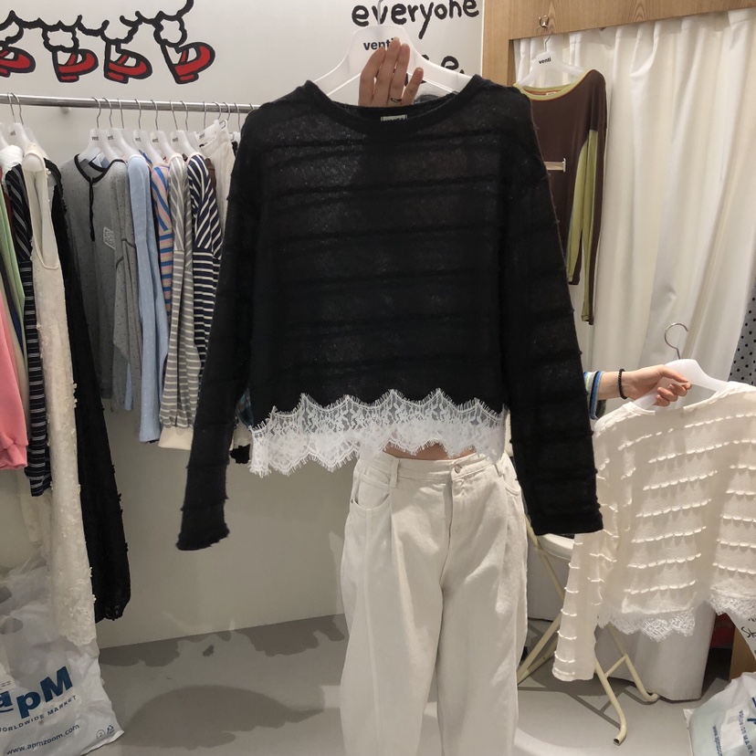 VENTI韓國直郵女裝新品推薦26春夏真品熱賣時尚職業長袖T恤VENTI長袖T恤圖色2