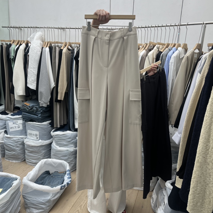 MOI-A東大門直郵女裝新款休閑時尚推薦職業休閑褲工裝褲MOI-A休閑褲圖色1