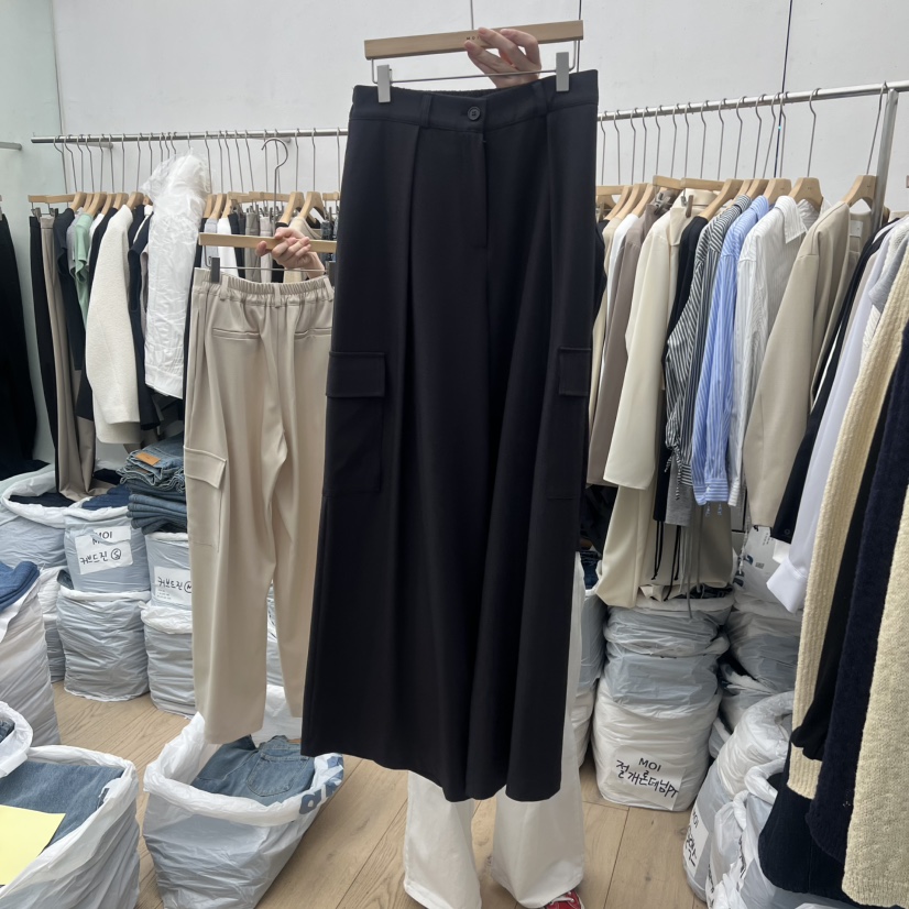 MOI-A東大門直郵女裝新款休閑時尚推薦職業休閑褲工裝褲MOI-A休閑褲圖色2