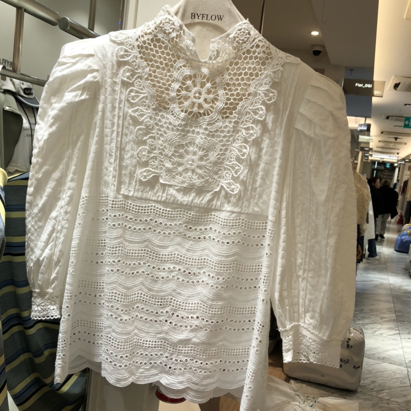 BY FLOW東大門實拍女士新品26春夏熱賣職業休閑襯衫蕾絲衫BY FLOW襯衫/蕾絲衫圖色2