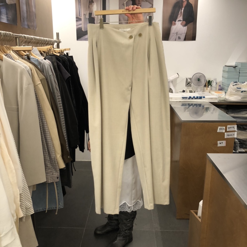 BLAIR韓國代購女士新品職業休閑時尚真品人氣熱賣休閑褲羊毛BLAIR seoul休閑褲圖色1