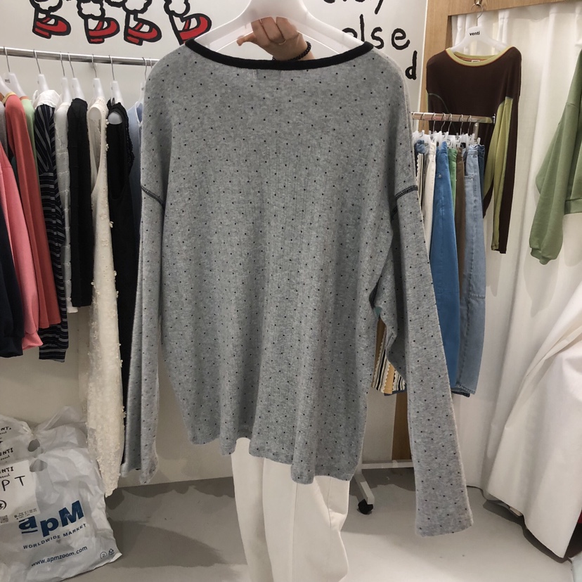 VENTI韓國直郵女士新款時尚人氣26春夏職業休閑推薦長袖T恤VENTI長袖T恤