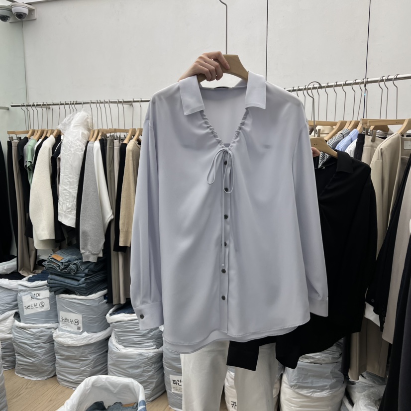 MOI-A東大門代購女裝新款人氣時尚真品休閑職業襯衫蕾絲衫MOI-A襯衫/蕾絲衫圖色2