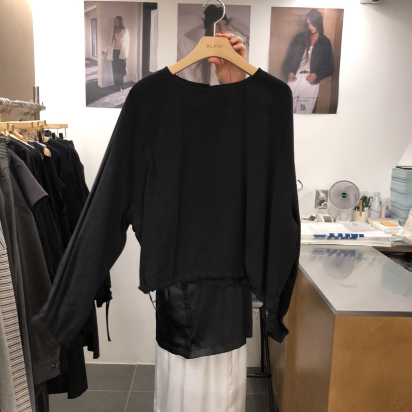 BLAIR韓國代購女裝新款真品人氣職業熱賣襯衫蕾絲衫插肩袖BLAIR seoul襯衫/蕾絲衫圖色2