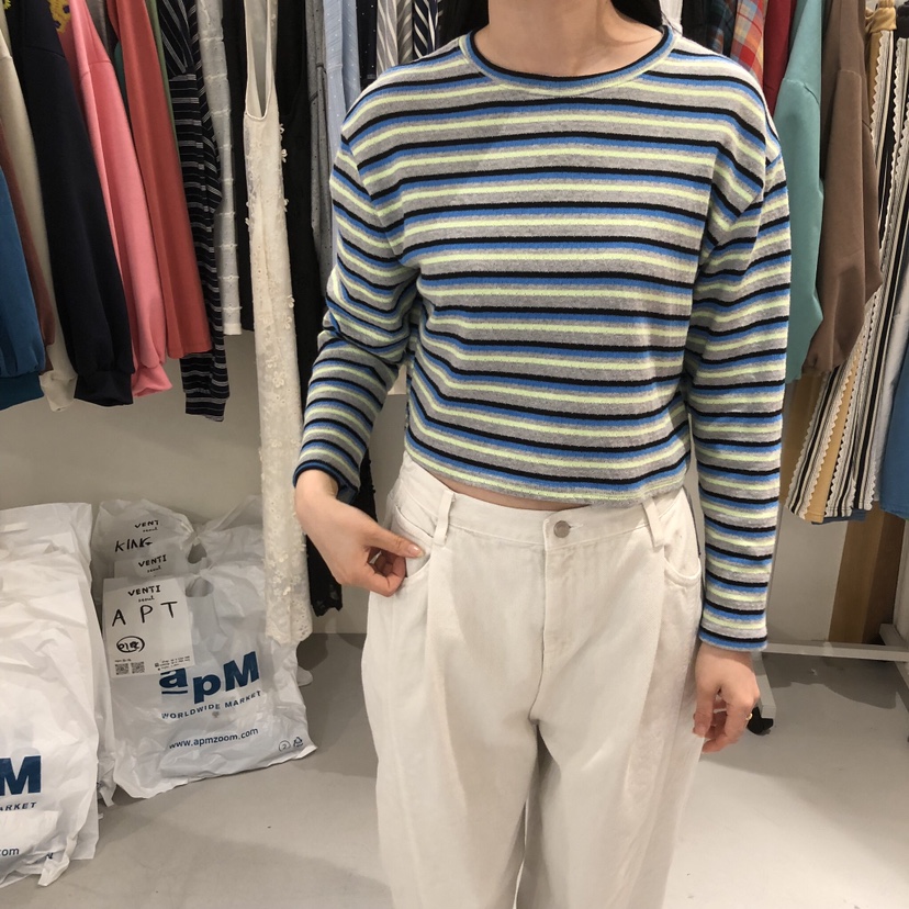 VENTI韓國直郵女士新款職業熱賣時尚26春夏真品人氣長袖T恤VENTI長袖T恤圖色2