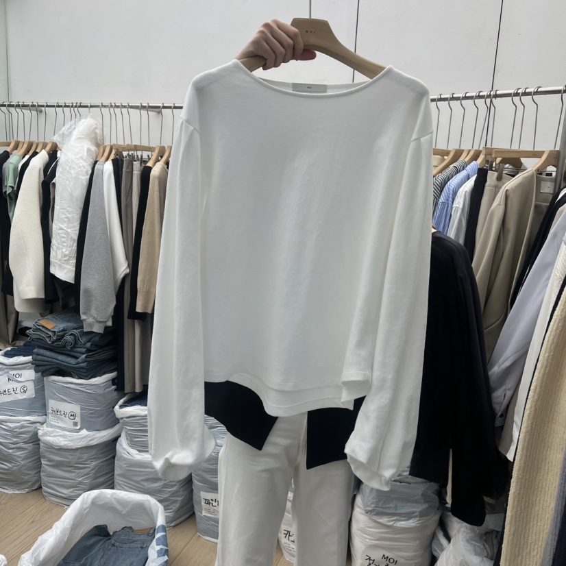 MOI-A東大門代購女士新品真品職業熱賣推薦時尚26春夏長袖T恤MOI-A長袖T恤圖色1