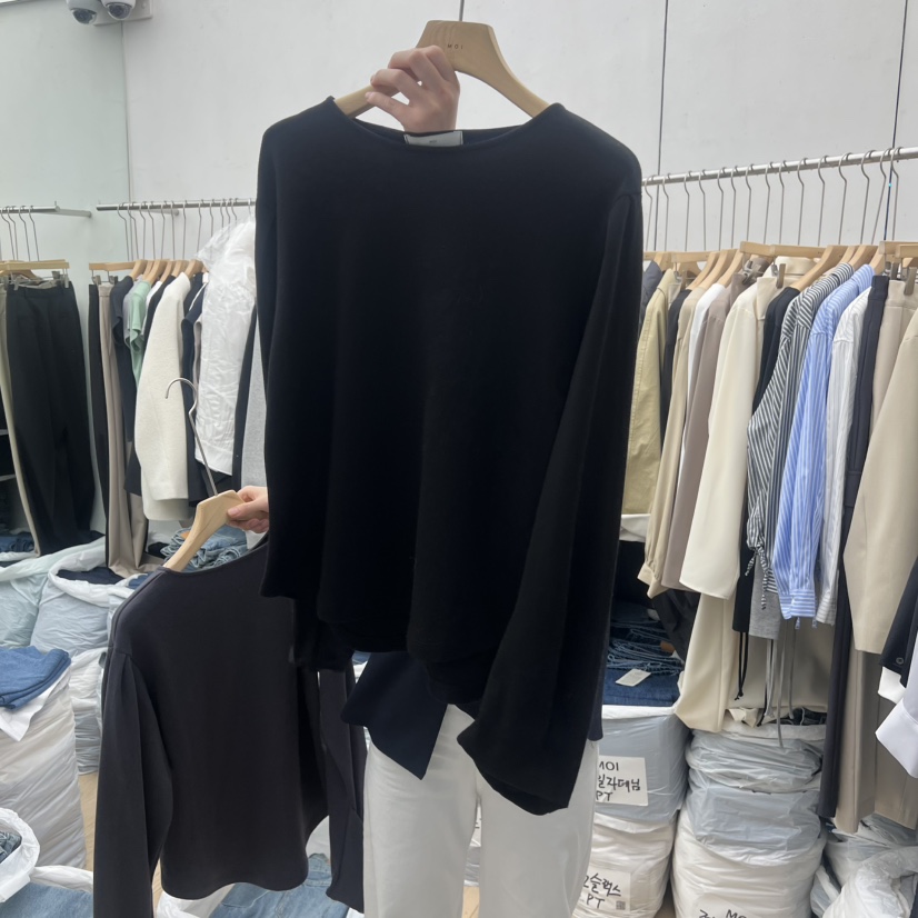 MOI-A東大門代購女士新品真品職業熱賣推薦時尚26春夏長袖T恤MOI-A長袖T恤圖色3