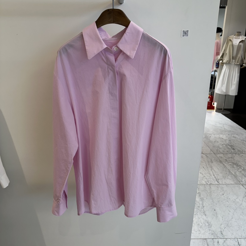 AGO東大門直郵女裝新品推薦熱賣時尚26春夏襯衫蕾絲衫褶皺AGO襯衫/蕾絲衫圖色3