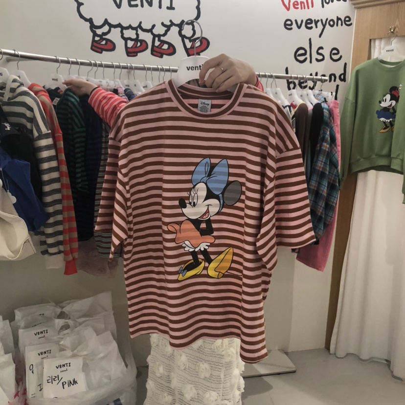 VENTI韓國代購女士新品真品時尚熱賣26春夏休閑職業人氣T恤VENTIT恤圖色1