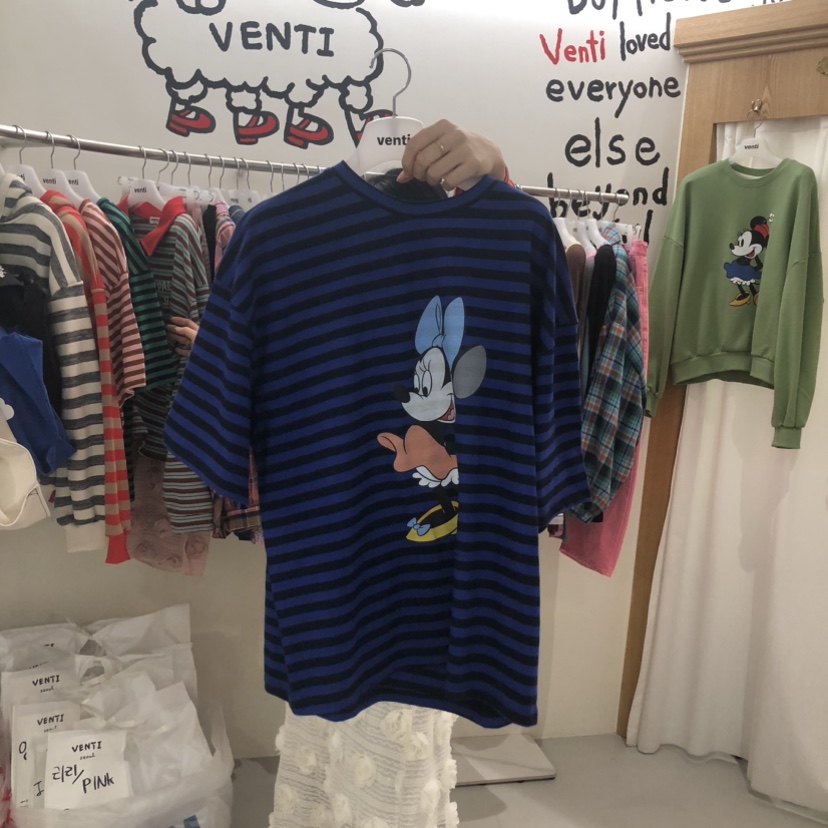 VENTI韓國代購女士新品真品時尚熱賣26春夏休閑職業人氣T恤VENTIT恤圖色3
